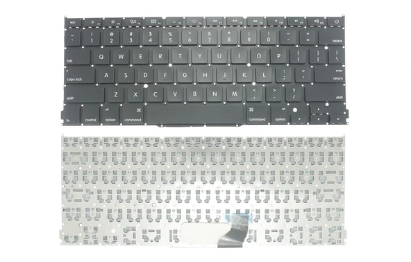 Apple MacBook Pro A1502 EMC2875 ile Uyumlu Notebook Klavye - Siyah - İNG - Küçük Enter ürün görseli 1