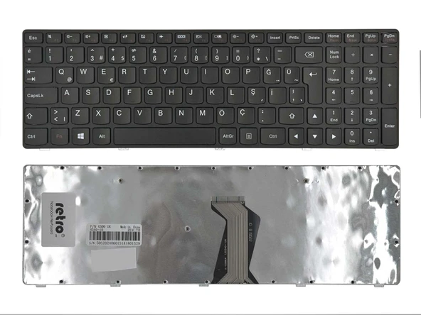 Lenovo G500 ile Uyumlu Notebook Klavye - Siyah - TR ürün görseli 1