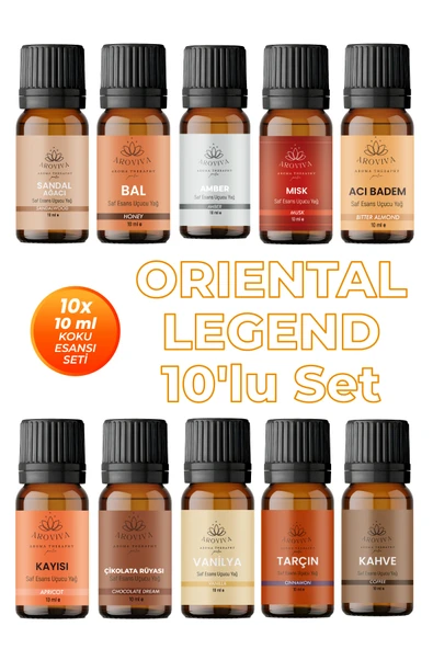 Oriental Legend 10'lu Set Oda Kokusu Esansı - Lüks (10x10ml) ürün görseli 1