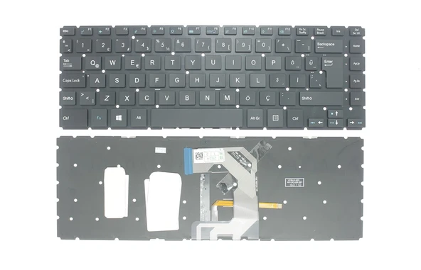 Casper Nirvana F300 ile Uyumlu Notebook Klavye - Siyah - TR - Işıklı ürün görseli 1