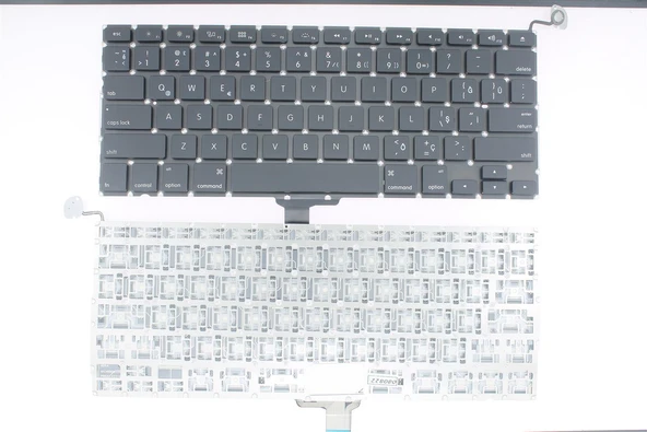 Apple MacBook A1278 ile Uyumlu Notebook Klavye - Siyah - TR - Küçük Enter ürün görseli 1
