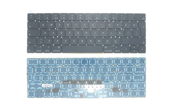Apple MacBook Pro A1706 (2016) ile Uyumlu Notebook Klavye - Siyah - TR - Büyük Enter ürün görseli 1
