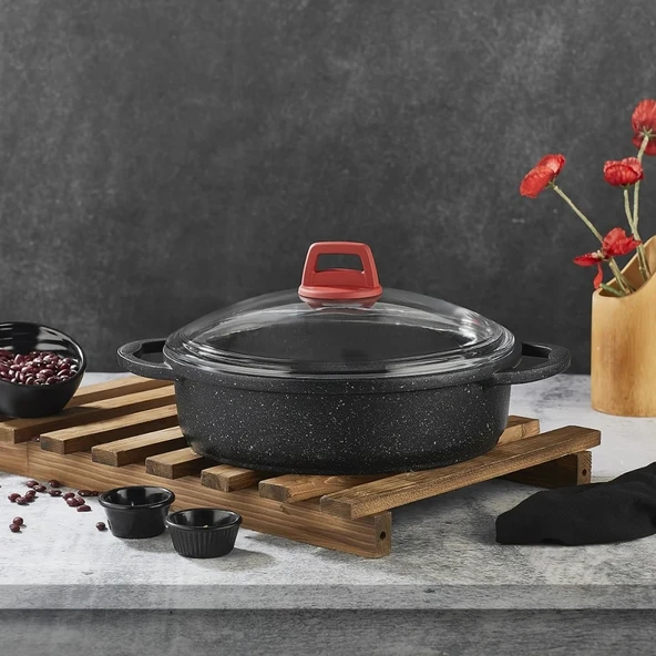 Gülsan Basık 28 Cm Elit Döküm Tencere ürün görseli 1