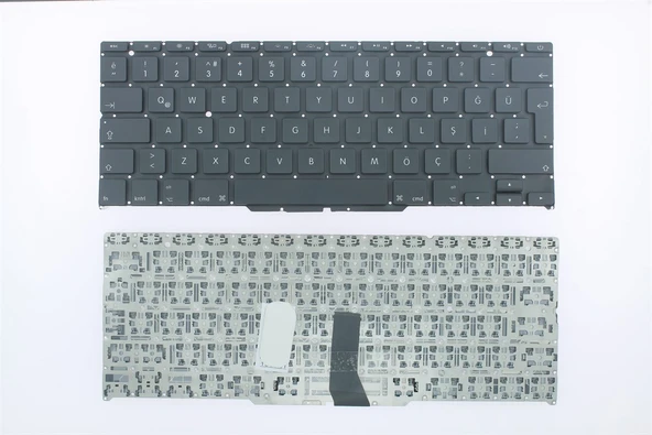 Apple MacBook Air A1370 ile Uyumlu Notebook Klavye - Siyah - TR - Büyük Enter ürün görseli 1