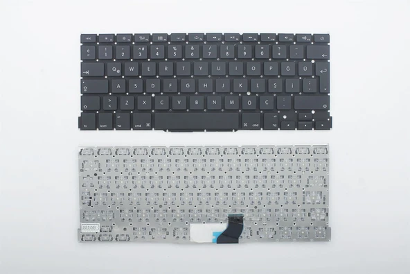Apple MacBook Pro A1502 (2013-2014) ile Uyumlu Notebook Klavye - Siyah - TR - Büyük Enter ürün görseli 1