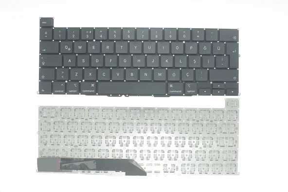 Apple MacBook Pro A2141 (2019) ile Uyumlu Notebook Klavye - Siyah - TR - Büyük Enter ürün görseli 1