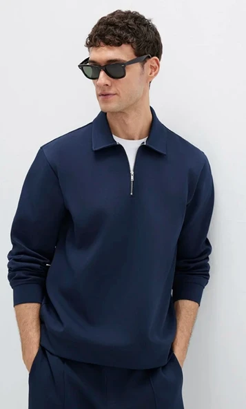 Mavi 0S10382-80872 Yarım Fermuarlı Sweatshirt ürün görseli 1