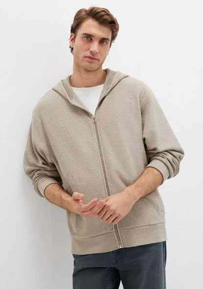 Mavi 0S10520 Ceket Kapüşonlu Fermuarlı Erkek Sweatshirt ürün görseli 1