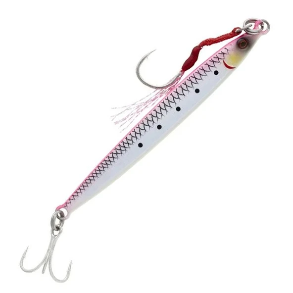 Savage Gear Sardine Slider Micro Jigs 8.5cm 20gr Metal Jig Yem  Pink Glow ürün görseli 1