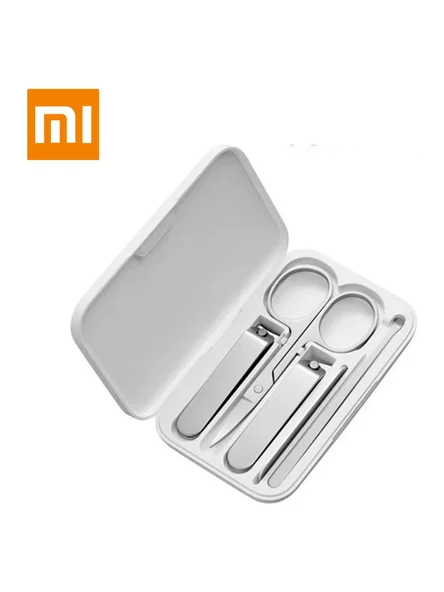 Xiaomi Profesyonel Tırnak Bakım Seti - 5 Parça Paslanmaz Çelik, Beyaz Darbeye Dayanıklı Taşıma Çantası ile ürün görseli 1