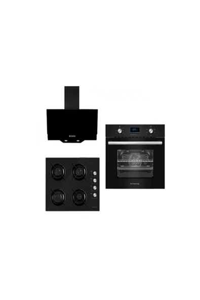 Femaş Ferre Femaş Siyah 5002 - S 3140 - FD 101 Ankastre Set ürün görseli 1