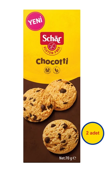 Schar Chocotti Damla Çikolatalı Glutensiz Kurabiye 70 G (2 ADET) ürün görseli 1