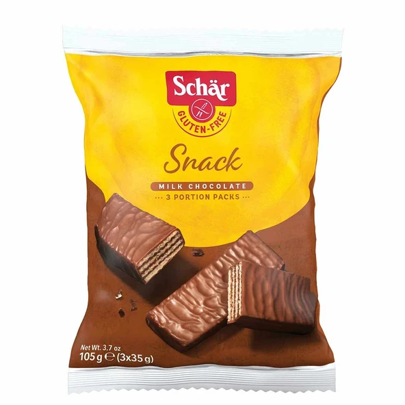 Schar Glutensiz Sütlü Çikolata Kaplı Fındıklı Gofret 105 g ürün görseli 1