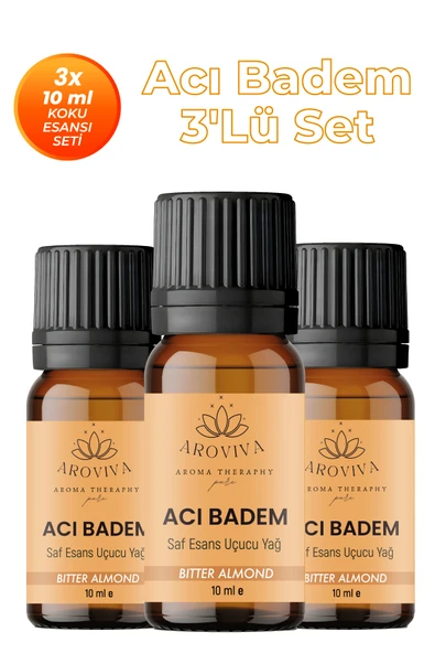 Acı Badem 3'lü Oda Kokusu Seti - Bademli Tatlı Kaçamak (3x10ml) ürün görseli 1