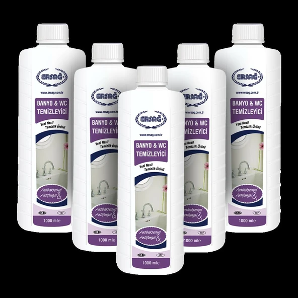 Ersağ Banyo Wc Temizleyici Antibakteriyel & Antifungal (5'li Paket) ürün görseli 1