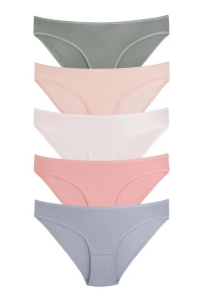 Vos Versa KozaBiat Kadın İç Giyim 5'li Bikini Karışık Renk - S, M, L VKB1010 ürün görseli 1