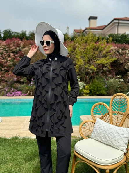 SW36.294 MOODBASİC TAŞ DTYL. VOLANLI TESETTÜR MAYO ürün görseli 1
