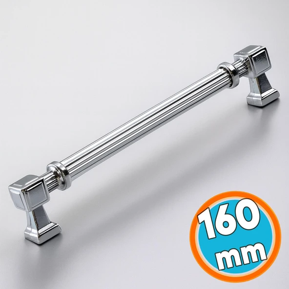 Mobilya Çekmece Mutfak Dolabı Dolap Kapak Kulpları Kulb Kulpu Metal Gümüş Kulp 160 mm -16 cm ürün görseli 1