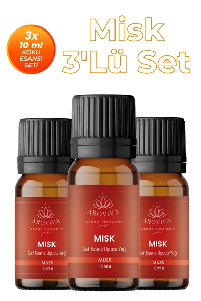 Misk 3'lü Oda Kokusu Seti - Kadifemsi & Cazibeli (3x10ml) ürün görseli 1