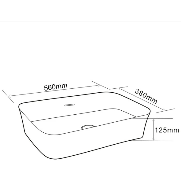 Lena E-4160 Tezgah Üstü Lavabo - Resim 2