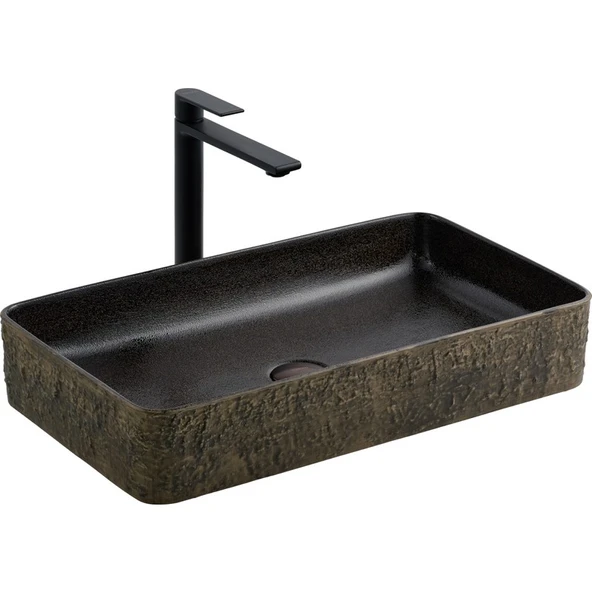 Lena E-4061S Tezgah Üstü Porselen Lavabo ürün görseli 1
