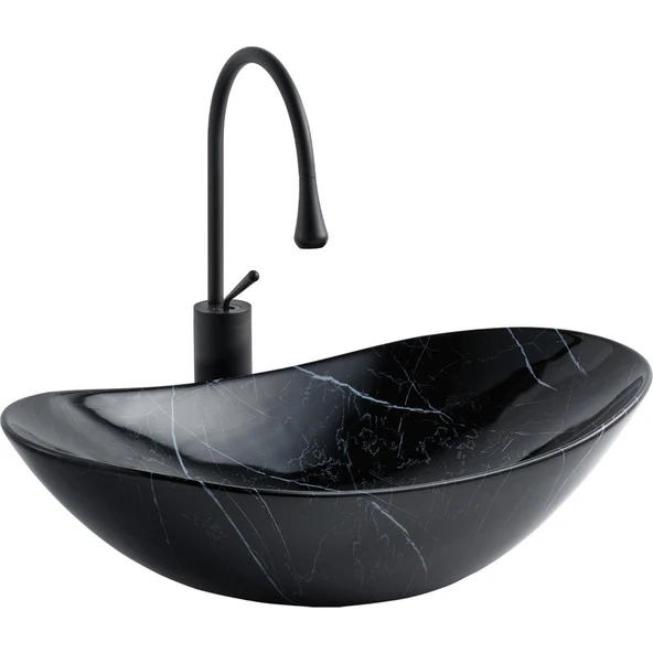 Lena E-2113M5 Tezgah Üstü Porselen Lavabo ürün görseli 1