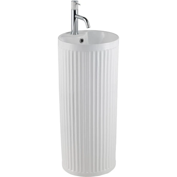 Lena Monoblok Lavabo (Mat Beyaz) E-W310MB ürün görseli 1