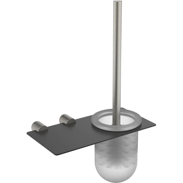 Fontana FY-90104 Mat Krom & Siyah Tuvalet Fırçası ürün görseli 1