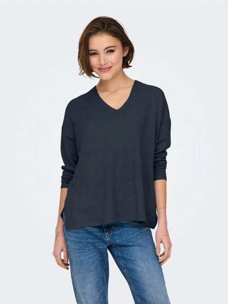 15340735 ONLAMALIO LIFE LS V-NECK KNT - Resim 3