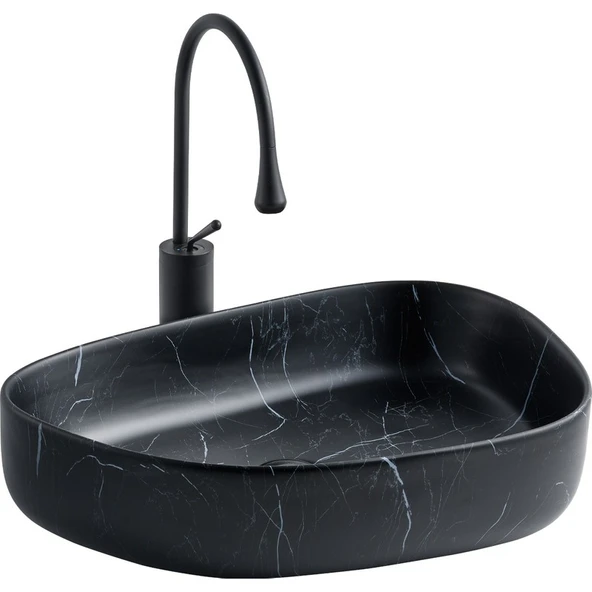Lena E-2107SM Tezgah Üstü Porselen Lavabo ürün görseli 1