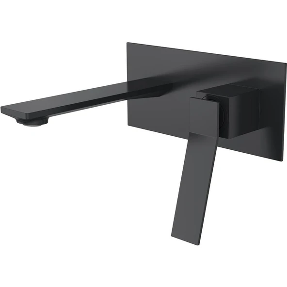 Fontana FJ-A3005 Mat Siyah Ankastre Lavabo Bataryası ürün görseli 1