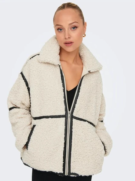 15322440 ONLPARIS TEDDY JACKET LIFE OTW CS - Resim 2