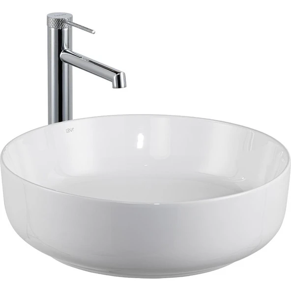 Lena E-W1201 Tezgah Üstü Lavabo Beyaz ürün görseli 1