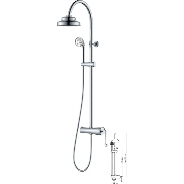 Eva Banyo Fontana Duş FA-6051 ürün görseli 1