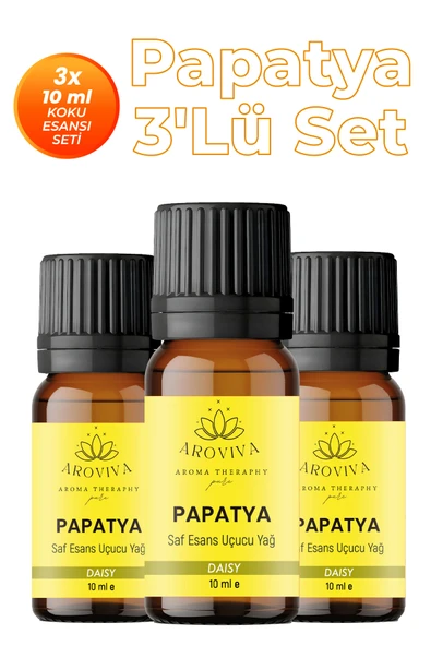 Papatya 3'lü Oda Kokusu Seti - Saf & Yatıştırıcı (3x10ml) ürün görseli 1