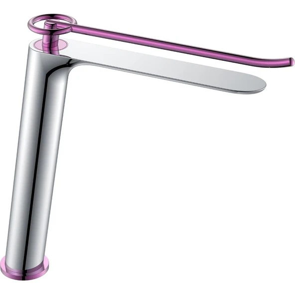Fontana FA-5021P Krom & Mor Yüksek Lavabo Bataryası ürün görseli 1