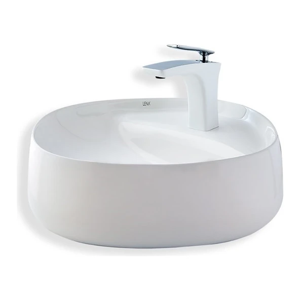Lena E-2108 Tezgah Üstü Porselen Lavabo ürün görseli 1