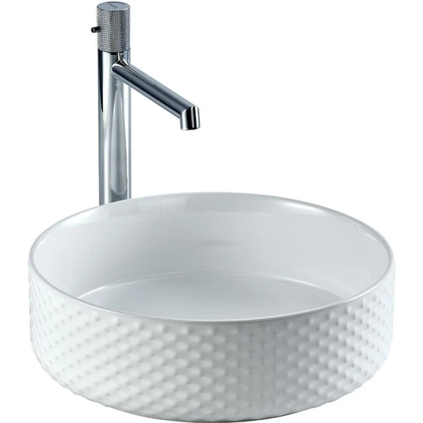 Lena Tezgah Üstü Lavabo (Beyaz) EY-4703 ürün görseli 1