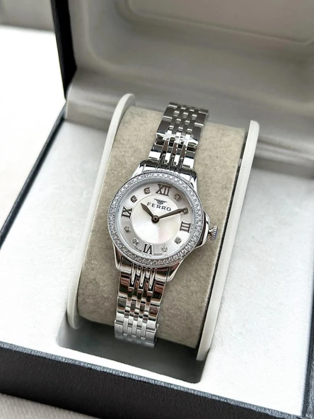 Ferro FL43030A-A Quartz Çelik Gri 26 mm Kadın Kol Saati ürün görseli 1