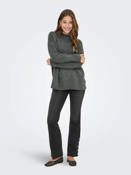 15352853 ONLHAZEL LS HIGHNECK OVERS PULL KNT NOOS - Resim 6