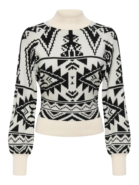15324430 ONLFRIDA LIFE LS HIGHNECK CC KNT - Resim 10