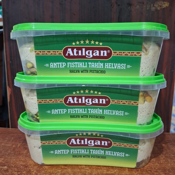 ATILGAN ANTEP FISTIKLI TAHİN HELVASI (3 ADET X 650 GR) ürün görseli 1