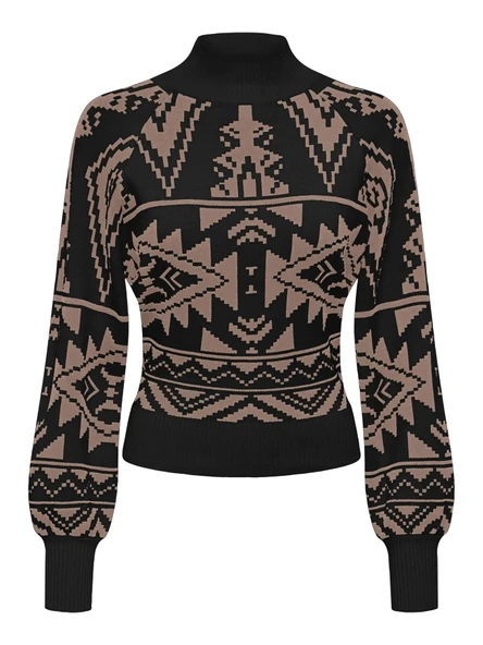 15324430 ONLFRIDA LIFE LS HIGHNECK CC KNT - Resim 2