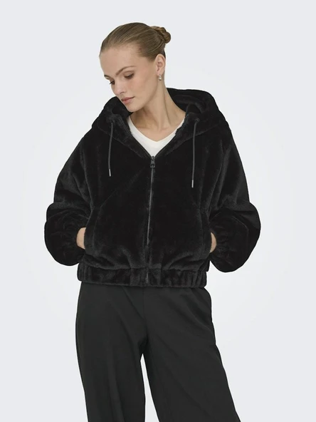 Only Jdy Yola Faux Fur Hood Kadın Ceket 15359329 ürün görseli 1