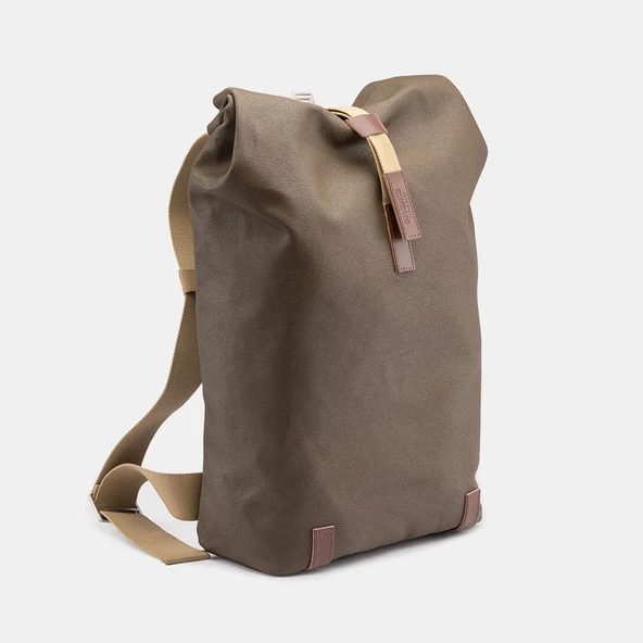 Brooks Pickwick Cotton Canvas Sırt Çantası Moss Kahverengi 26LT ürün görseli 1