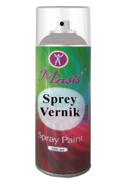 Vernik Sprey 200 ml 1 Adet Akrilik Vernik Kalıcı Şeffaf Koruma İç ve Dış Mekan Çizilmeye Karşı Dayanıklı Kalıcı ürün görseli 1