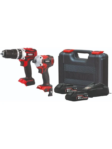 ATTLAS PRO-ATBL 2’li Kömürsüz Set (Pro Atbl 18 Id2 + Pro Atbl 18 Pd) 2 Ah Çift Akülü -A0104080 ürün görseli 1