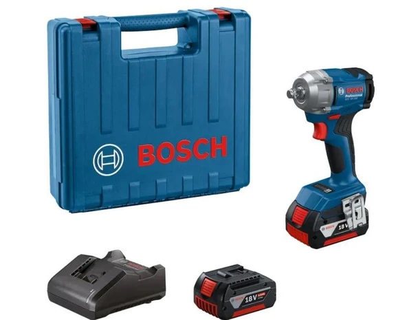 Bosch GDS 18V-350 4Ah Çift Akülü Darbeli Somun Sıkma - 06019M5021 ürün görseli 1