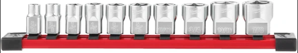 Milwaukee 3/8" Lokma Seti 10 Pc (INCH) 4932492508 ürün görseli 1