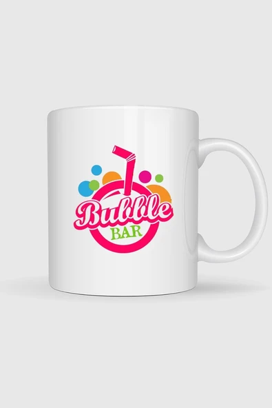 Kabarcık Çay Cafe Süt Logo Tasarımlı Kupa Bardak ürün görseli 1
